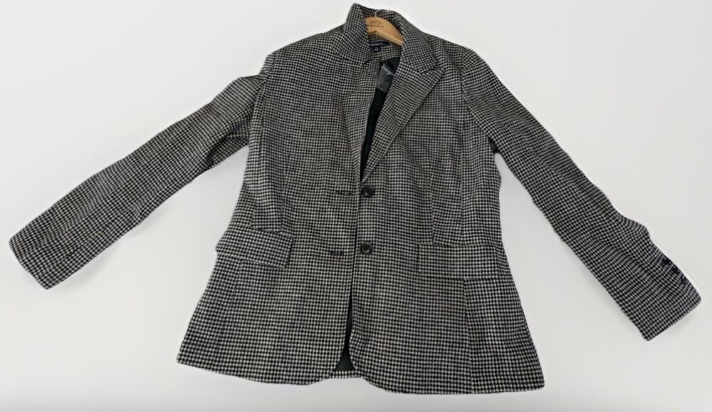 Chadwick's Blazer Jacket size 14 Tall Black Pinstripe Career Professional NWOT